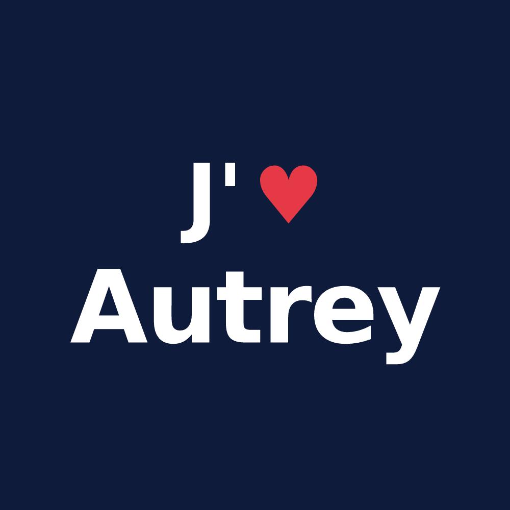 T-shirt personnalisé Autrey — design J'aime Autrey