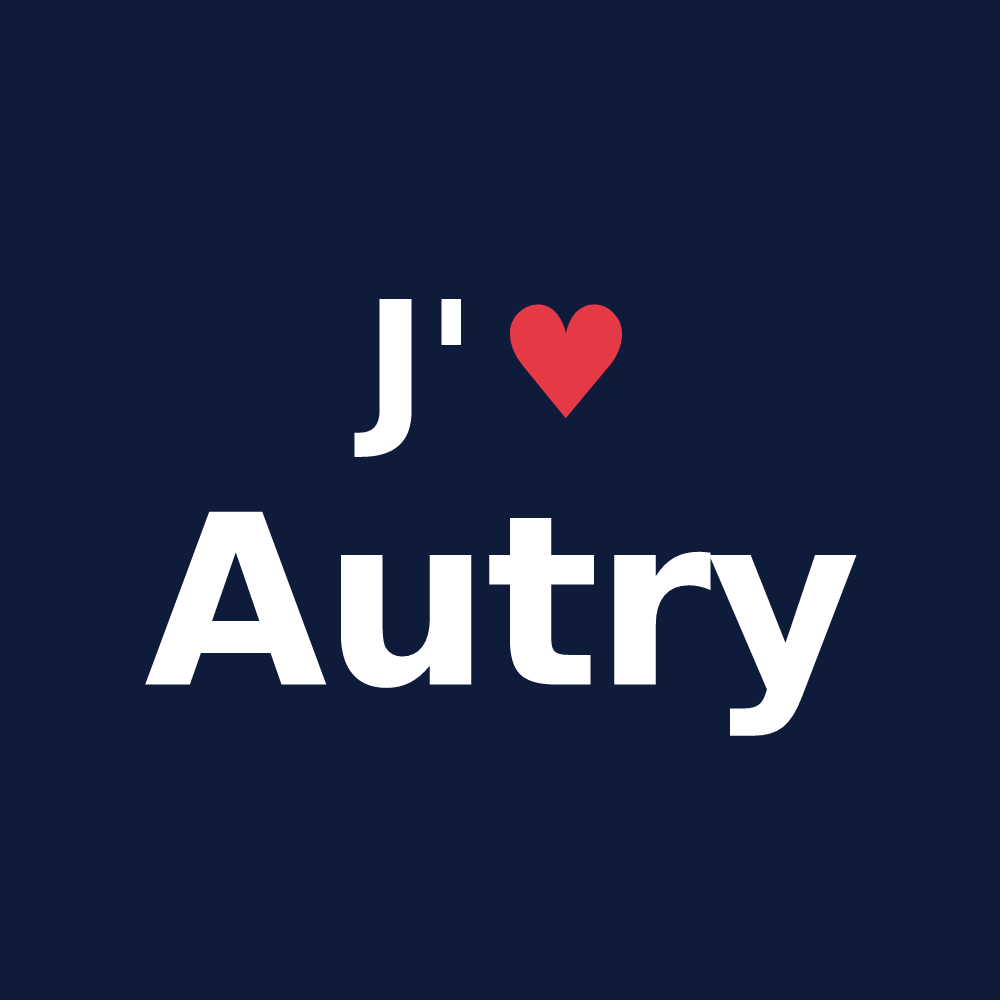 T-shirt personnalisé Autry — design J'aime Autry