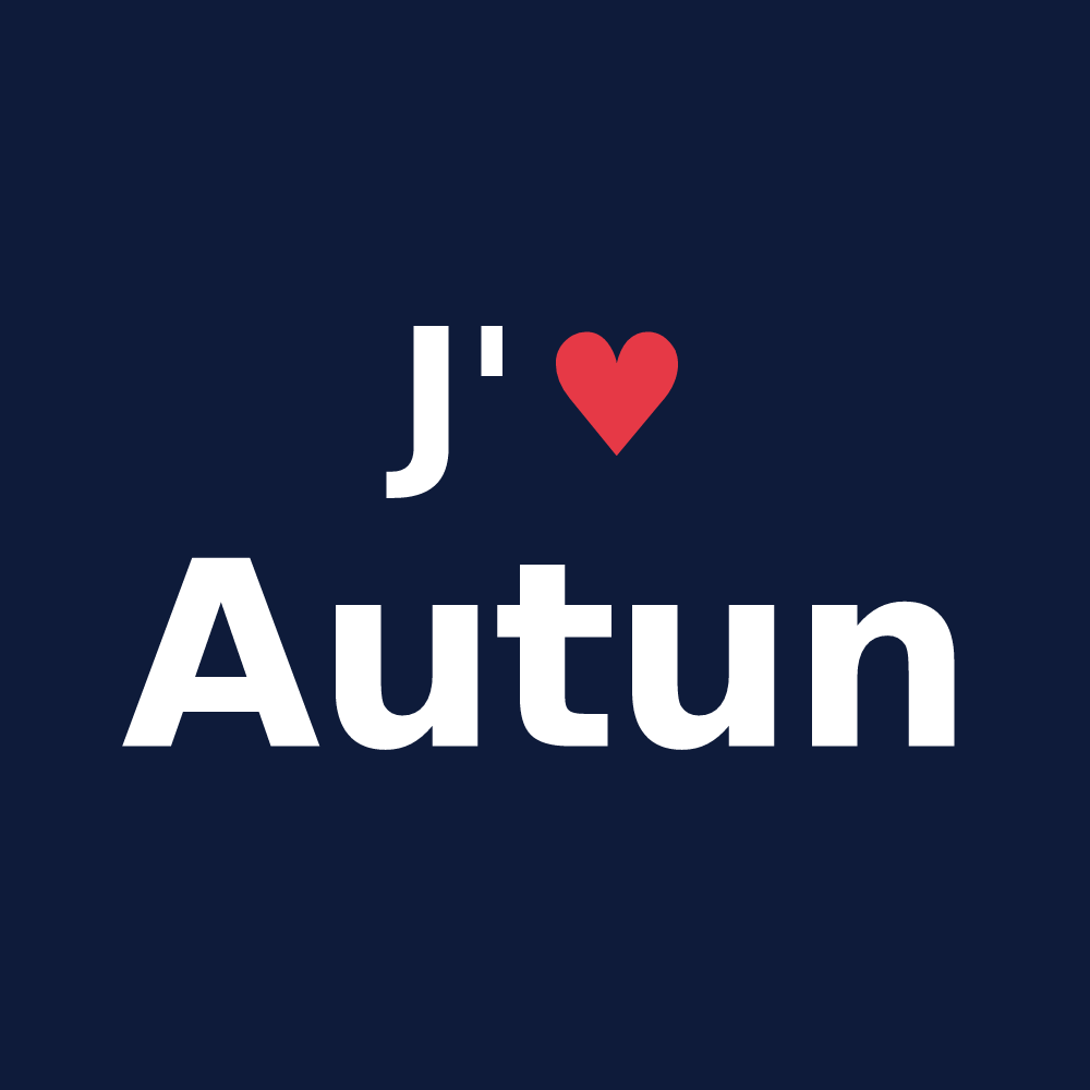 T-shirt personnalisé Autun — design J'aime Autun