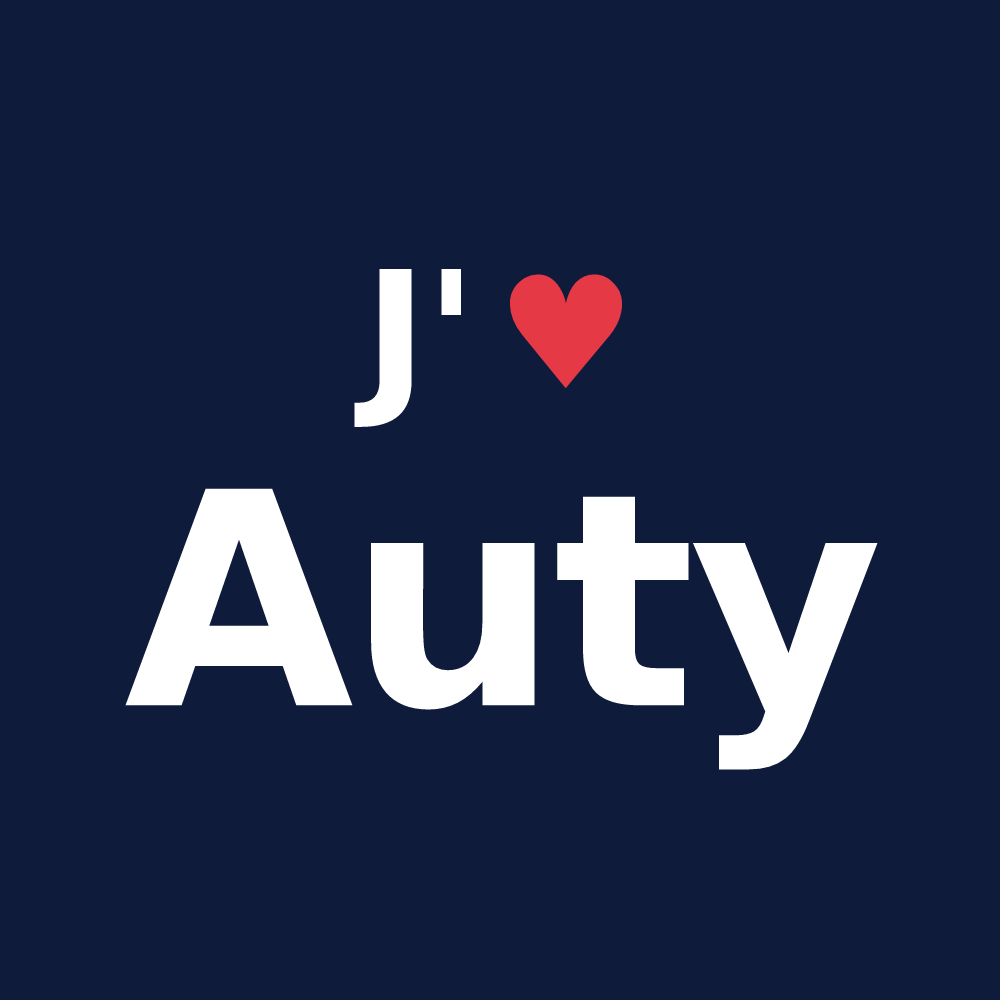 T-shirt personnalisé Auty — design J'aime Auty
