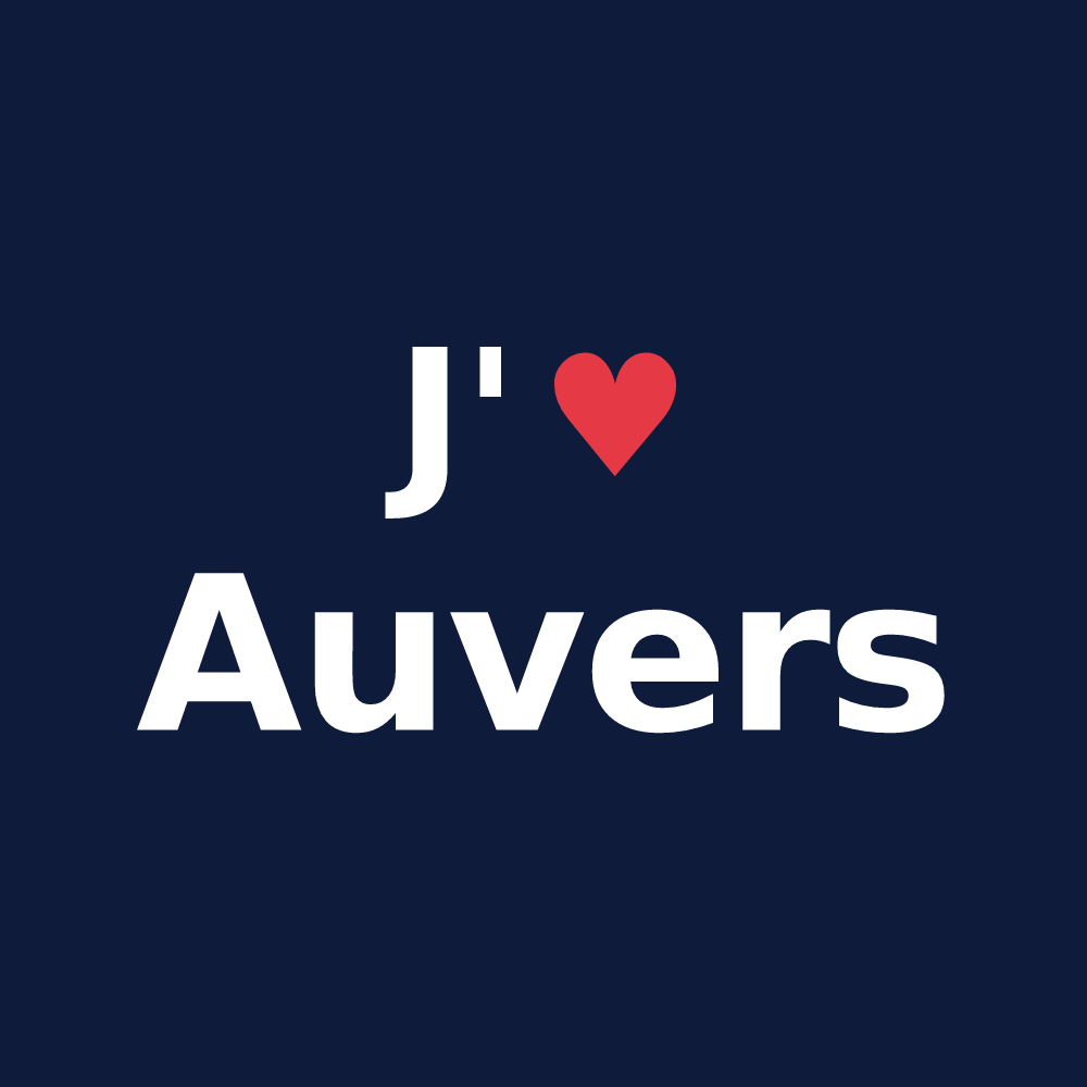 T-shirt personnalisé Auvers — design J'aime Auvers