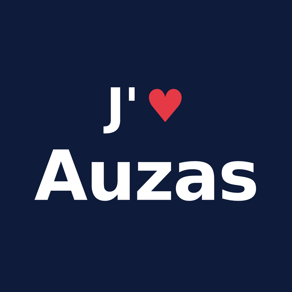 T-shirt personnalisé Auzas — design J'aime Auzas