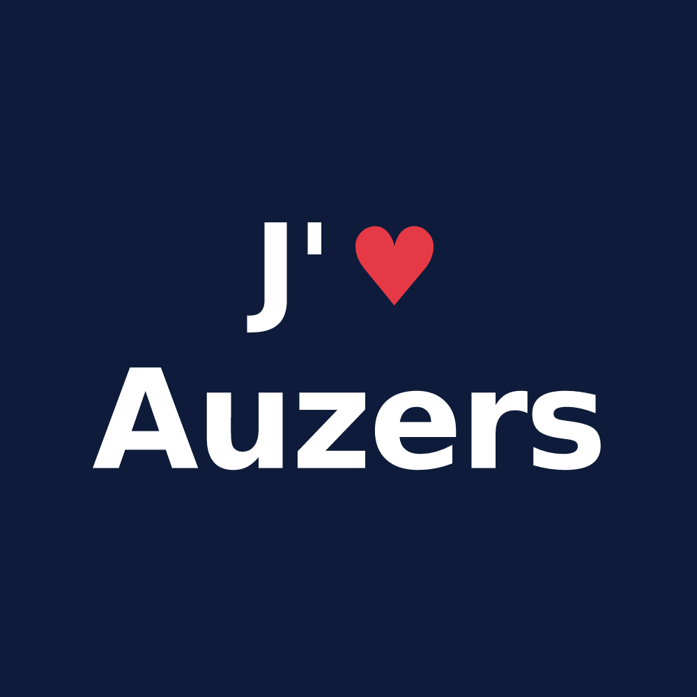 T-shirt personnalisé Auzers — design J'aime Auzers