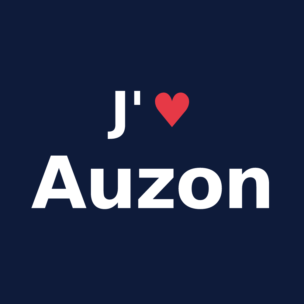T-shirt personnalisé Auzon — design J'aime Auzon
