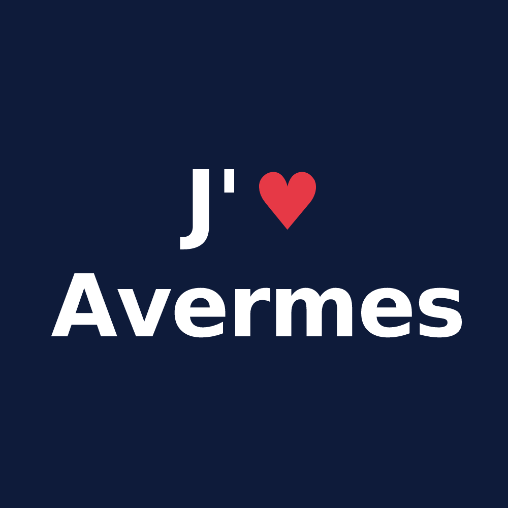 T-shirt personnalisé Avermes — design J'aime Avermes