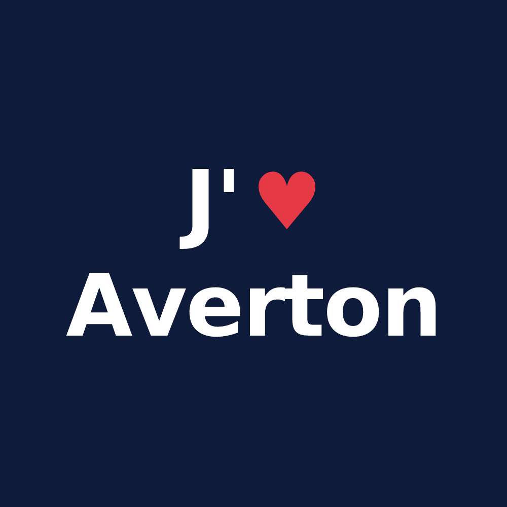 T-shirt personnalisé Averton — design J'aime Averton