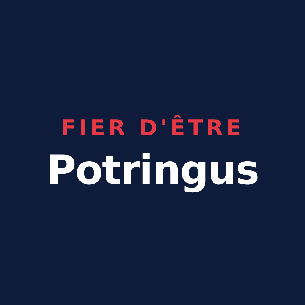 T-shirt « Fier d'être Potringus » — design pour Avignon-lès-Saint-Claude