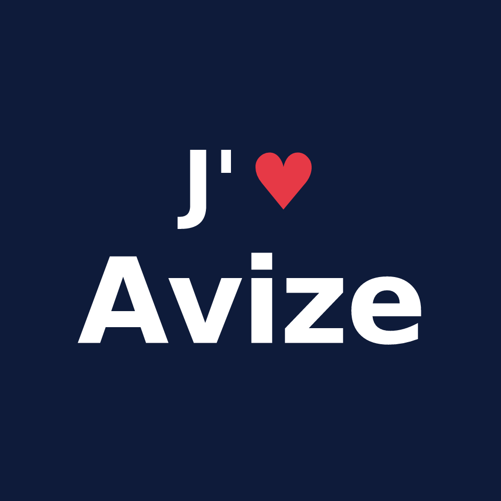 T-shirt personnalisé Avize — design J'aime Avize