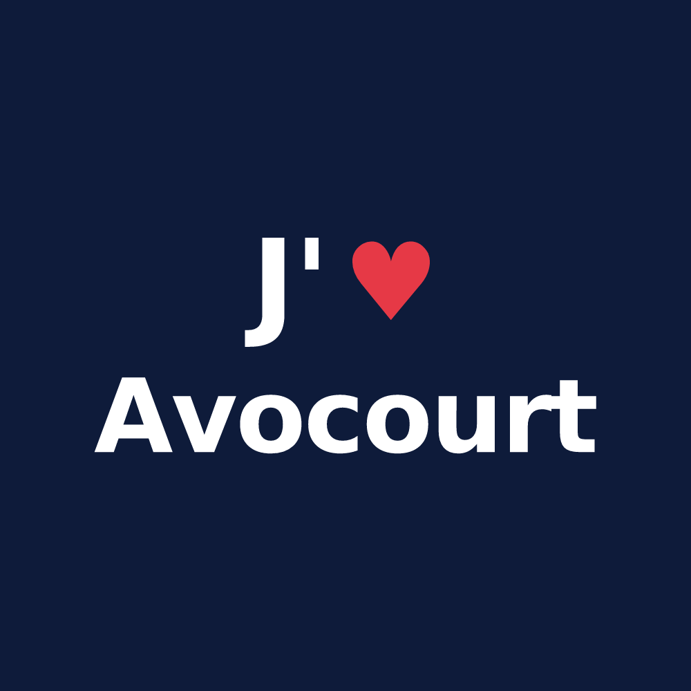 T-shirt personnalisé Avocourt — design J'aime Avocourt