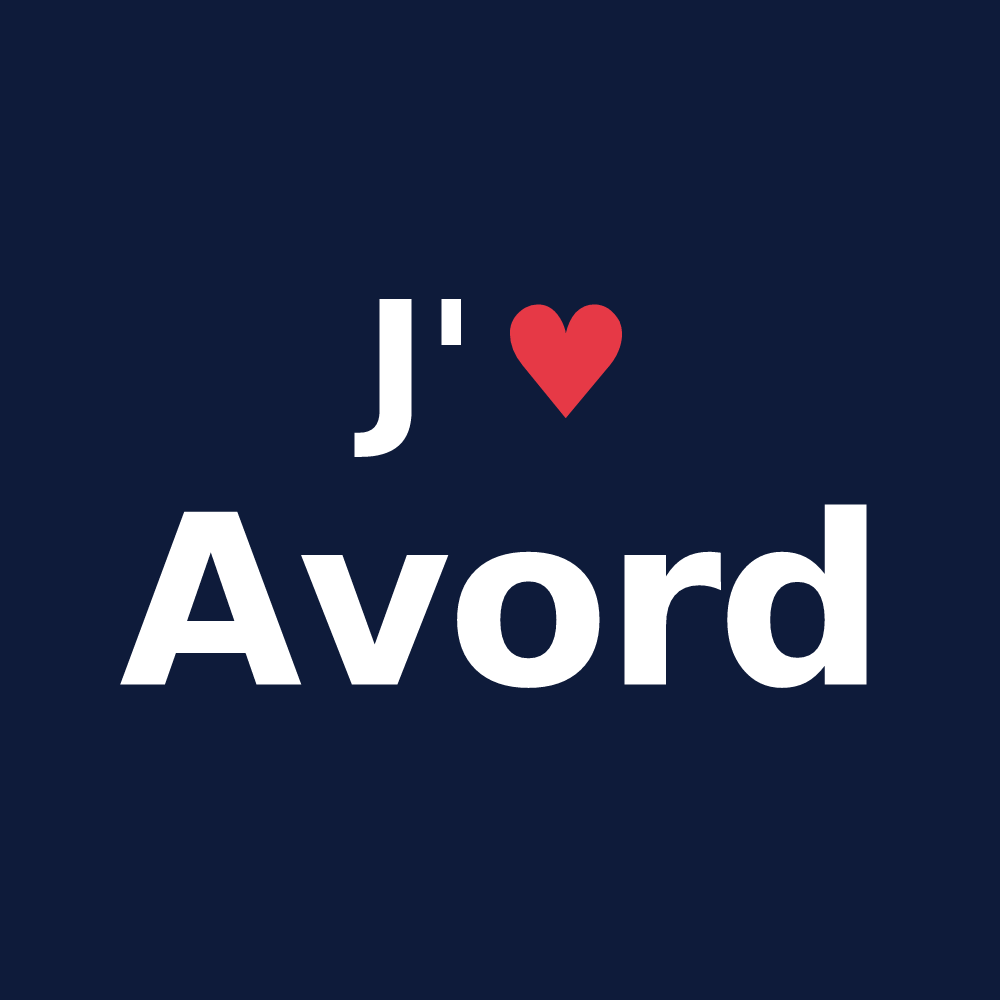 T-shirt personnalisé Avord — design J'aime Avord
