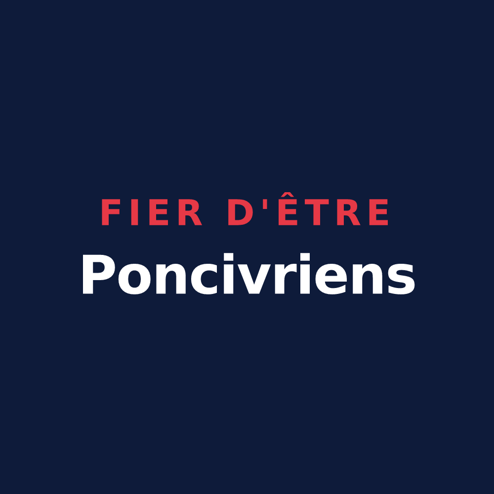 T-shirt « Fier d'être Poncivriens » — design pour Avrillé-les-Ponceaux