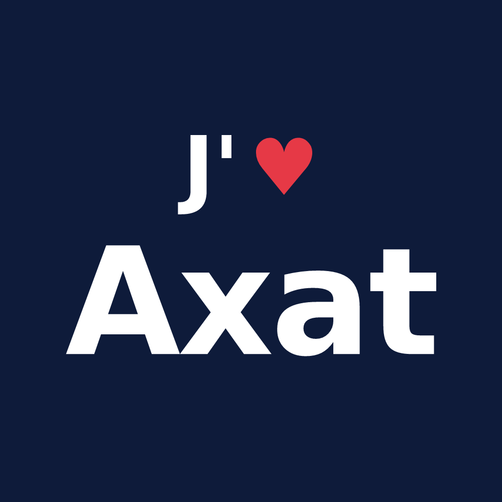 T-shirt personnalisé Axat — design J'aime Axat