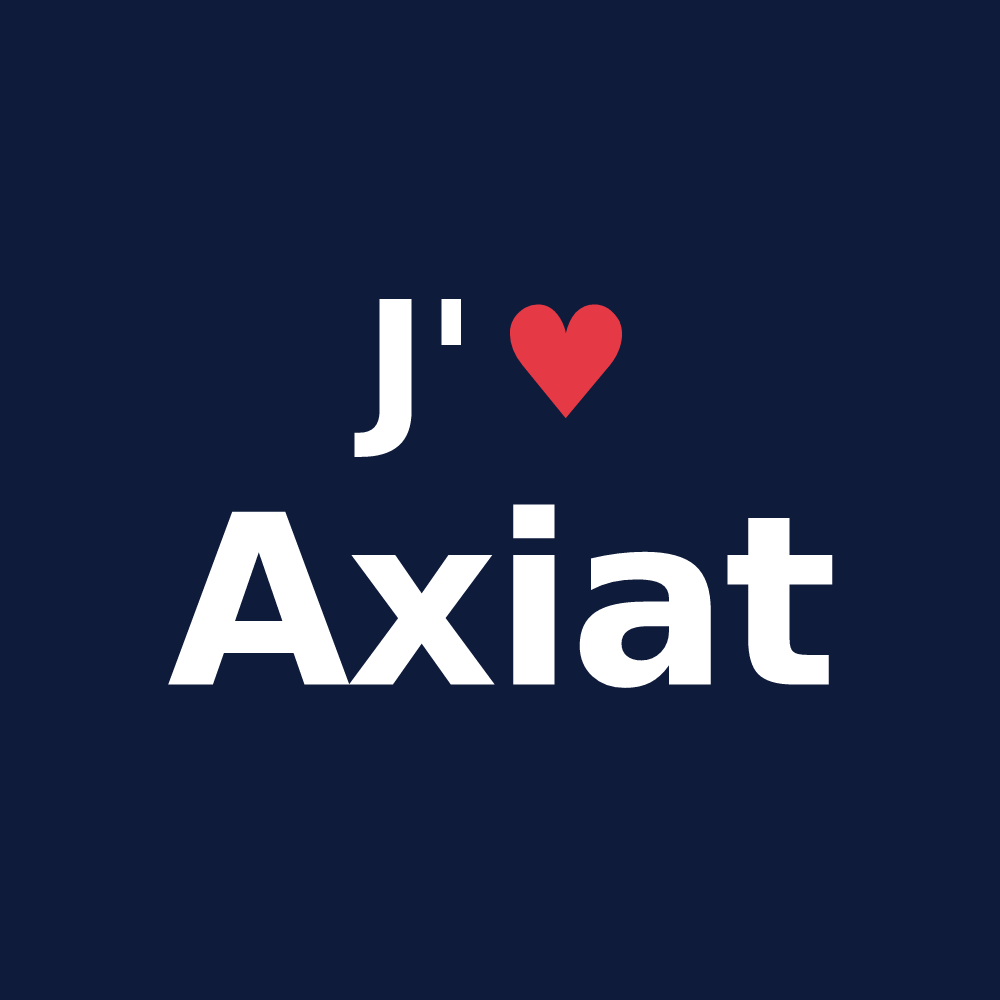 T-shirt personnalisé Axiat — design J'aime Axiat