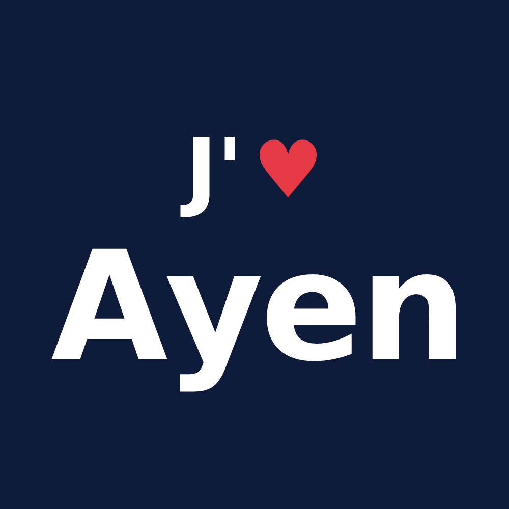 T-shirt personnalisé Ayen — design J'aime Ayen