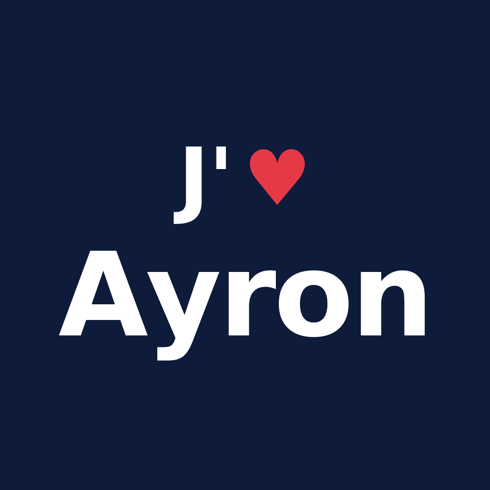 T-shirt personnalisé Ayron — design J'aime Ayron