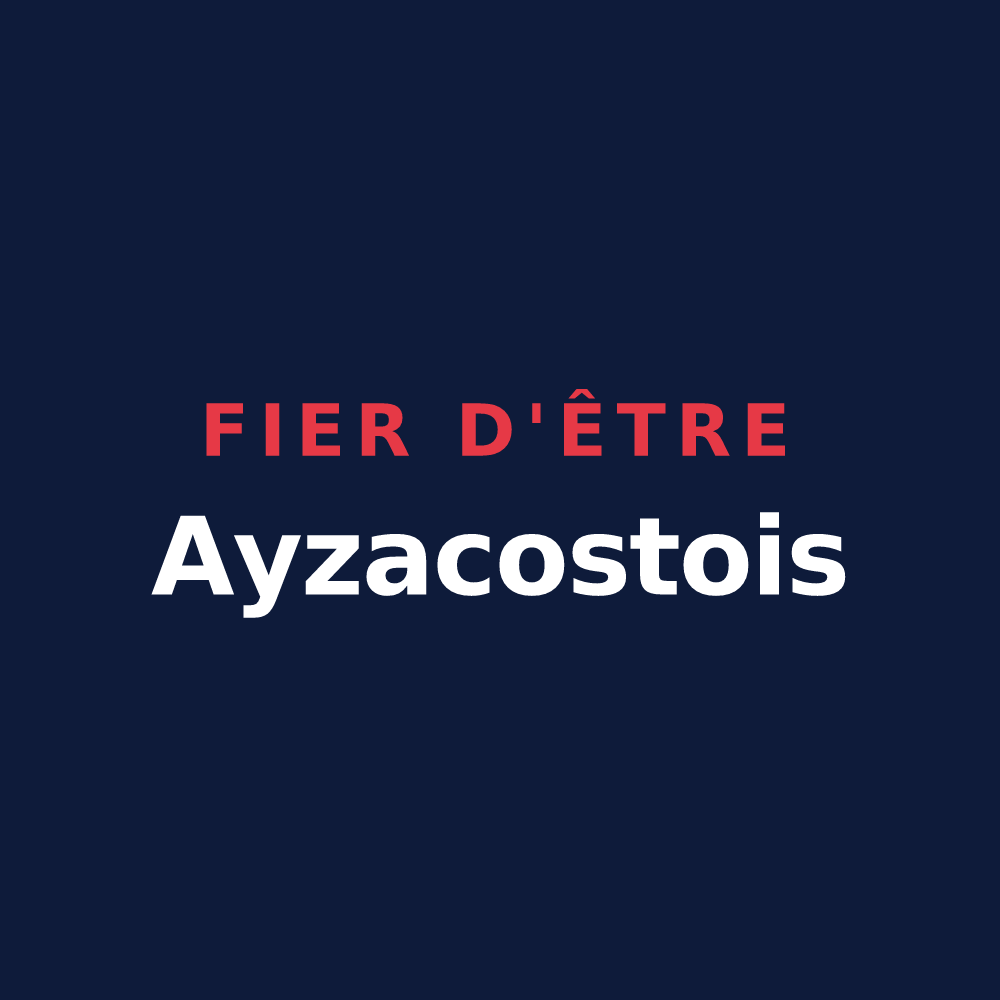 T-shirt « Fier d'être Ayzacostois » — design pour Ayzac-Ost