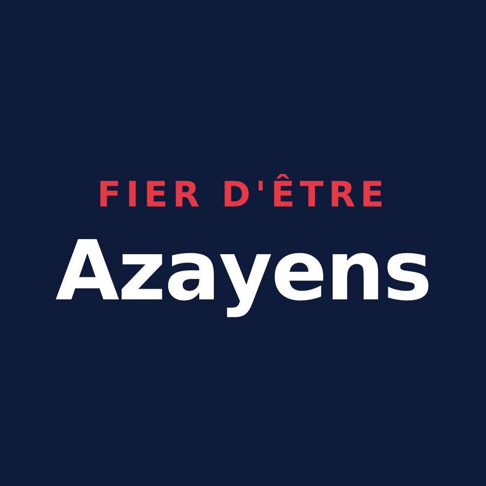 T-shirt « Fier d'être Azayens » — design pour Azay-sur-Cher
