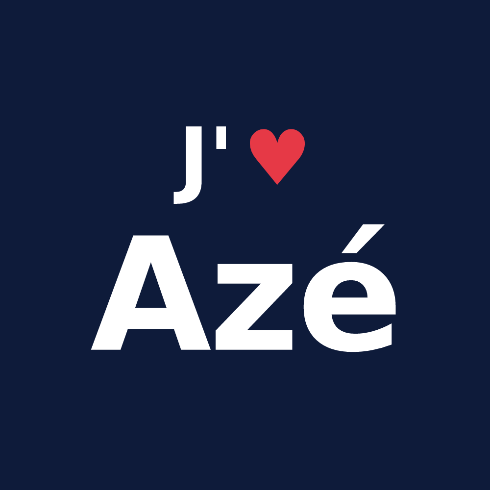 T-shirt personnalisé Azé — design J'aime Azé