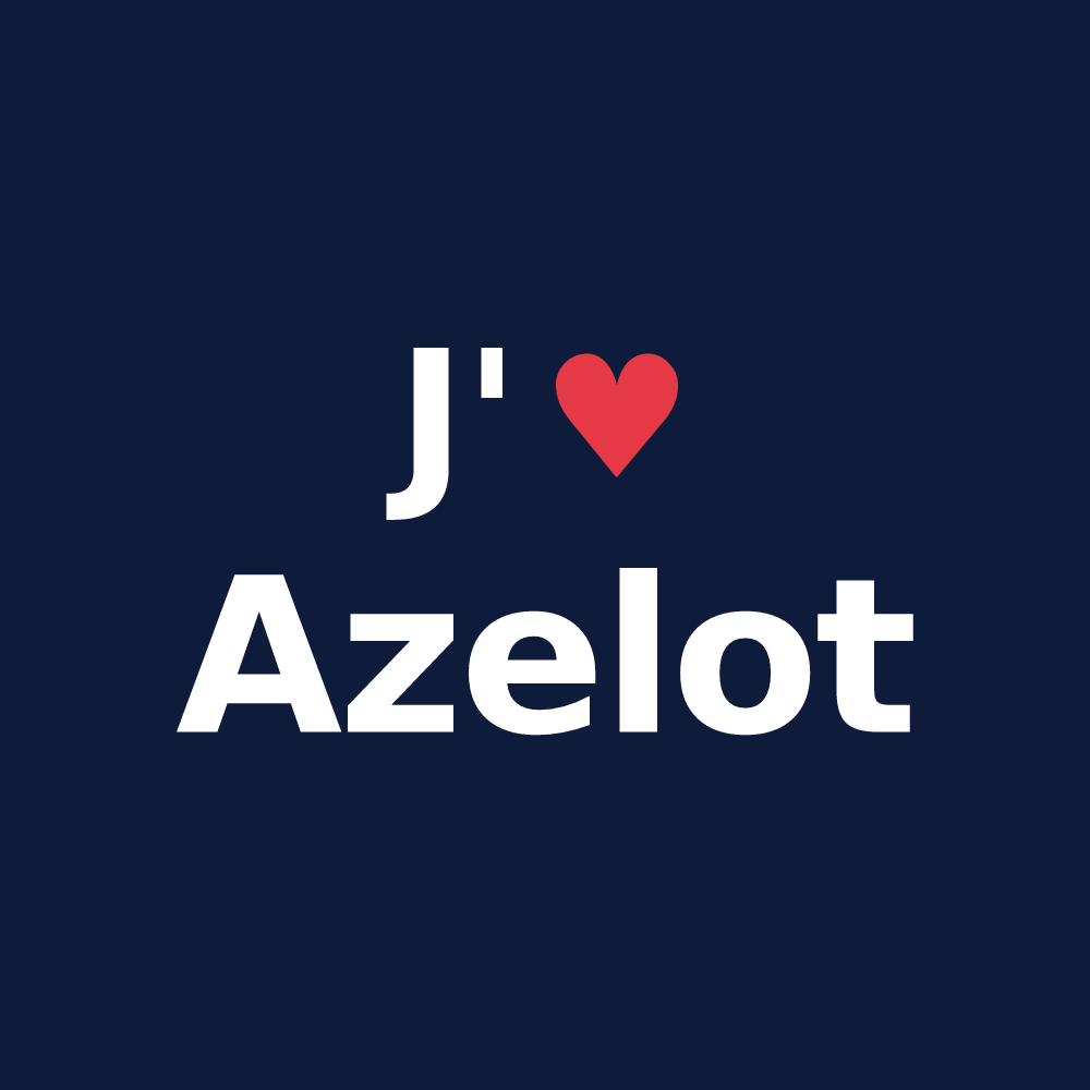 T-shirt personnalisé Azelot — design J'aime Azelot