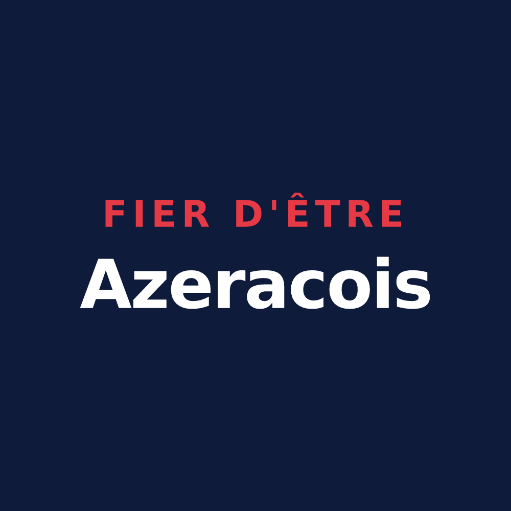 T-shirt « Fier d'être Azeracois » — design pour Azerat