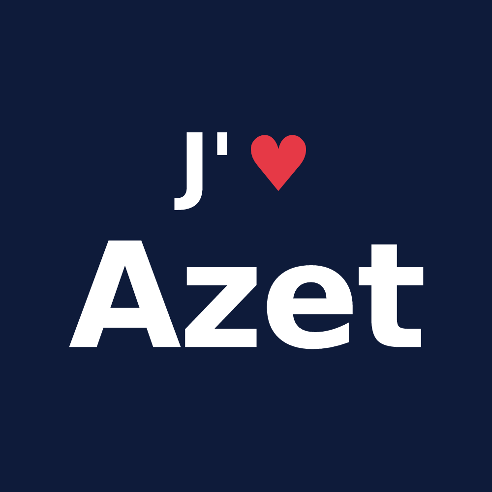 T-shirt personnalisé Azet — design J'aime Azet