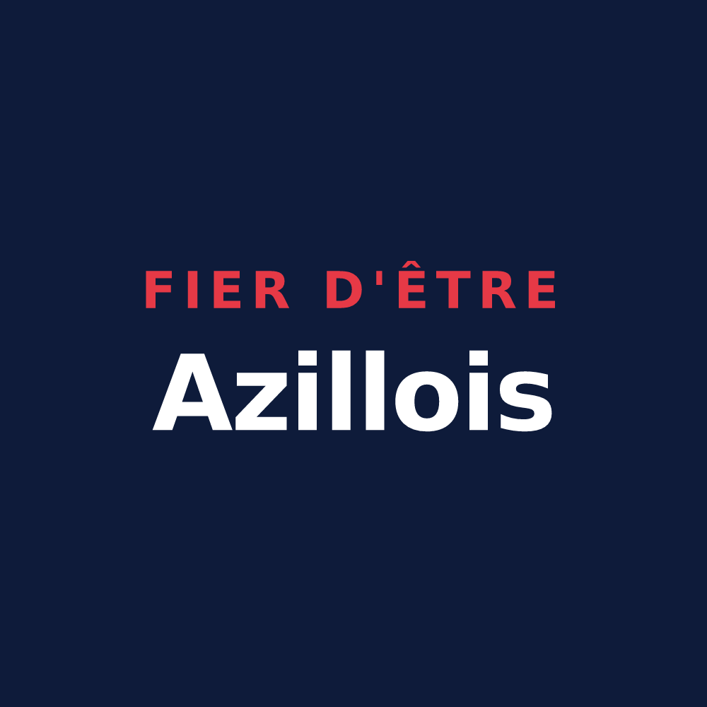 T-shirt « Fier d'être Azillois » — design pour Azille