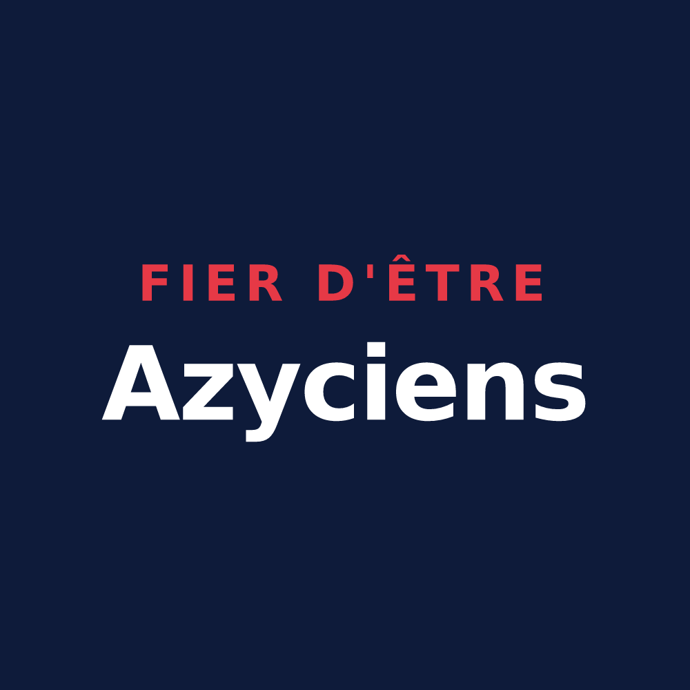 T-shirt « Fier d'être Azyciens » — design pour Azy-sur-Marne