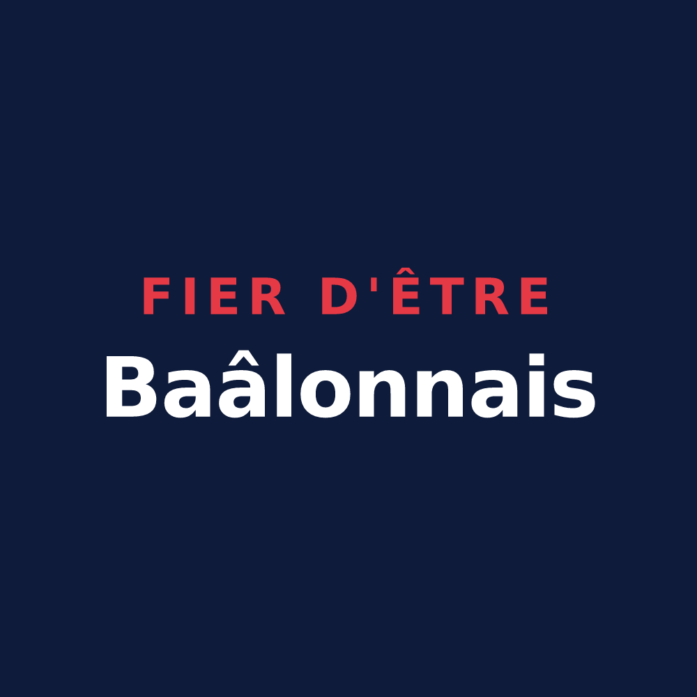 T-shirt « Fier d'être Baâlonnais » — design pour Baâlons
