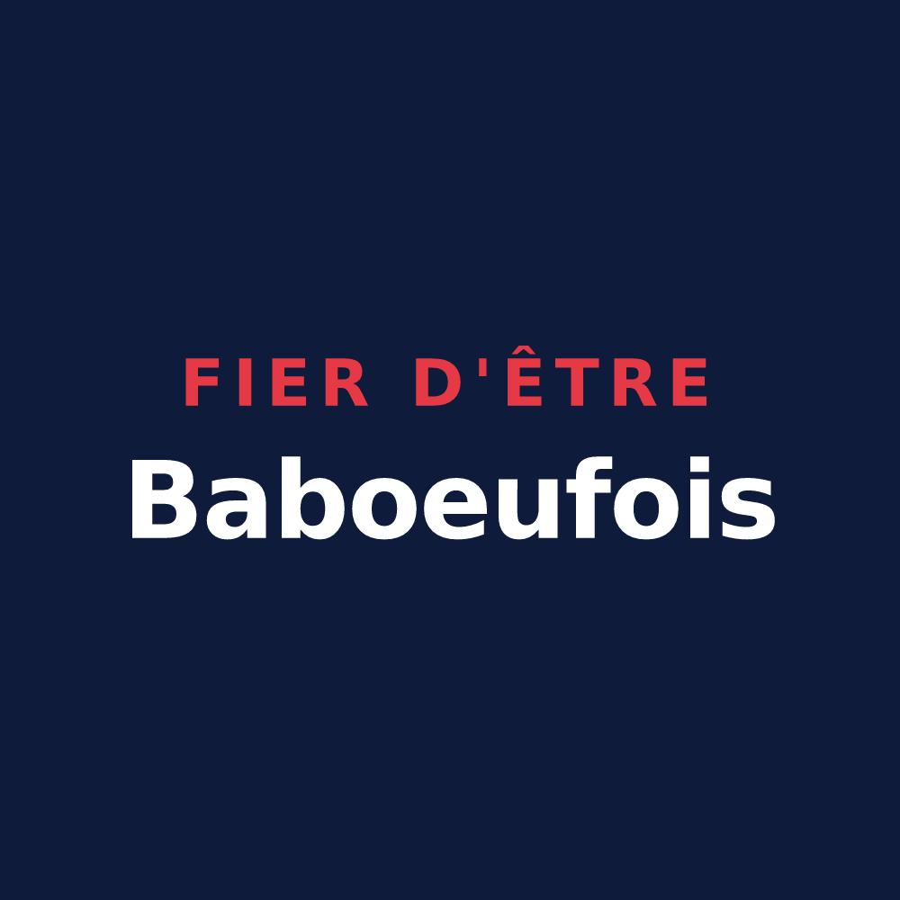 T-shirt « Fier d'être Baboeufois » — design pour Babœuf