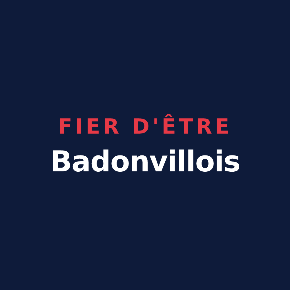 T-shirt « Fier d'être Badonvillois » — design pour Badonviller
