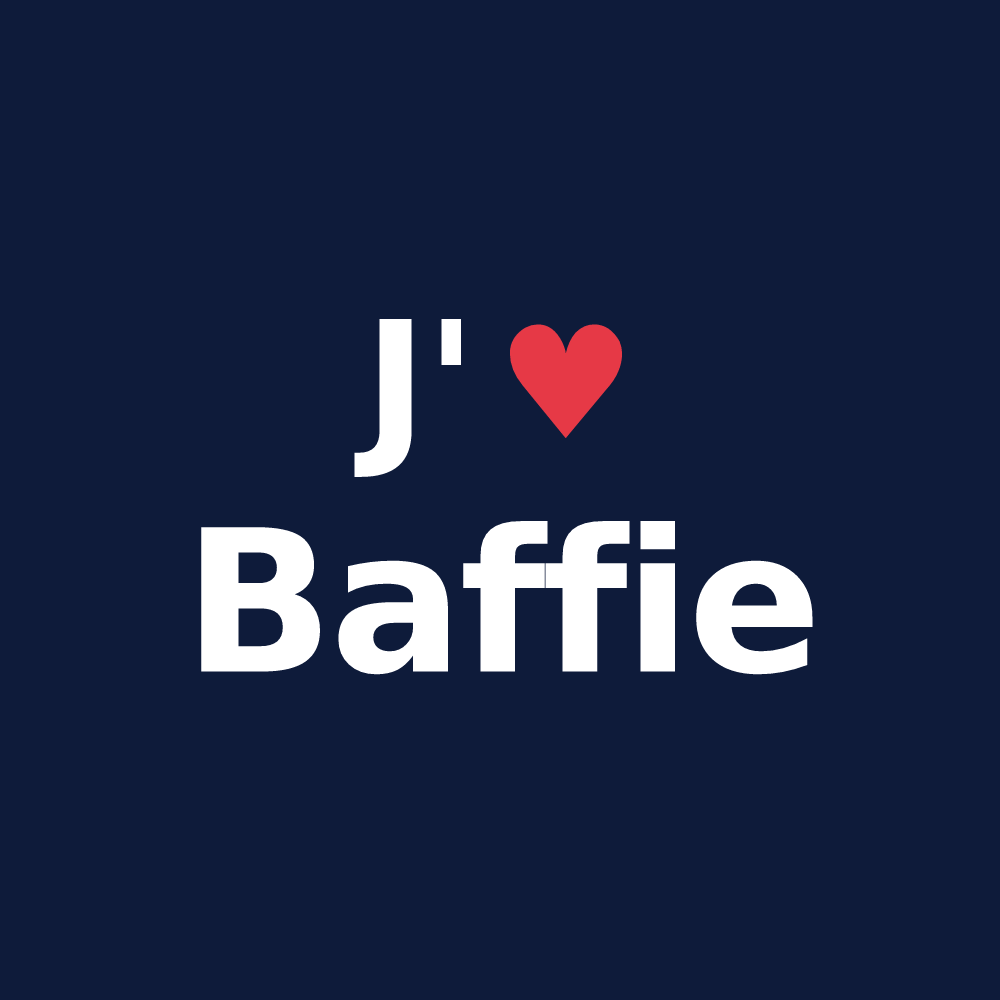T-shirt personnalisé Baffie — design J'aime Baffie