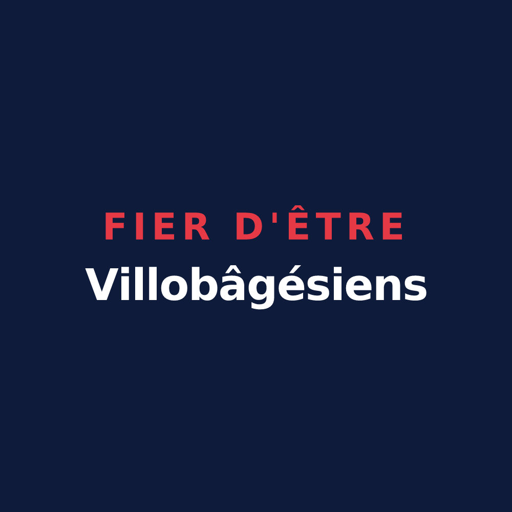 T-shirt « Fier d'être Villobâgésiens » — design pour Bâgé-Dommartin