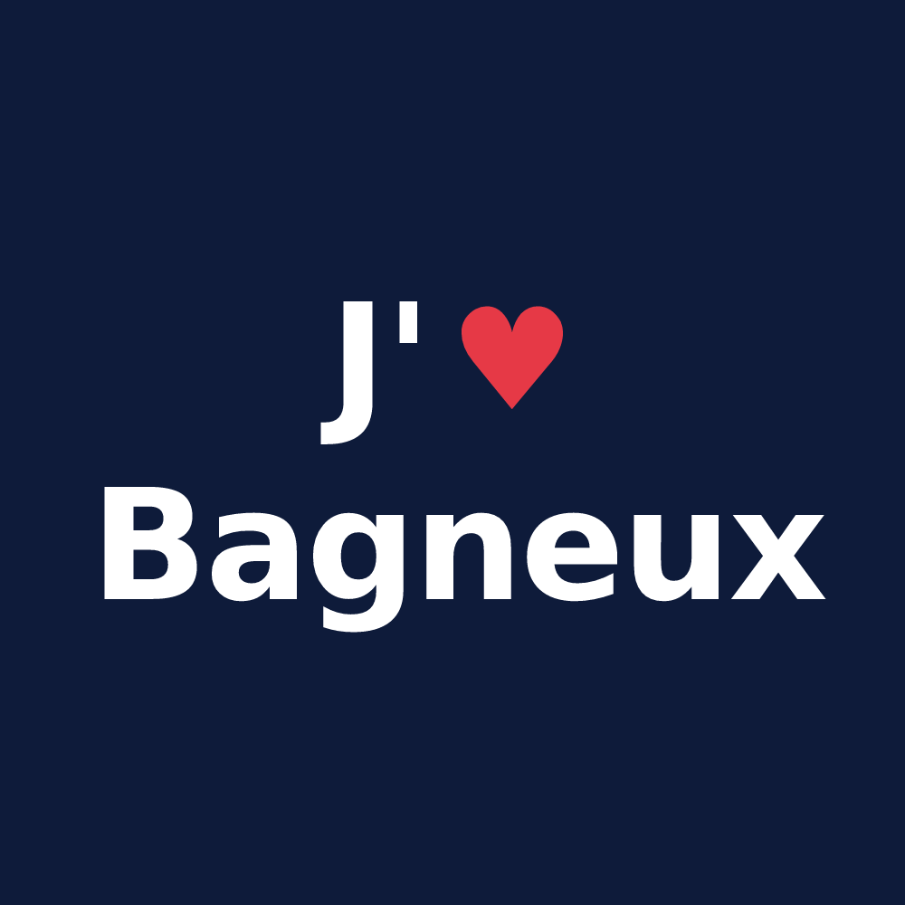 T-shirt personnalisé Bagneux — design J'aime Bagneux