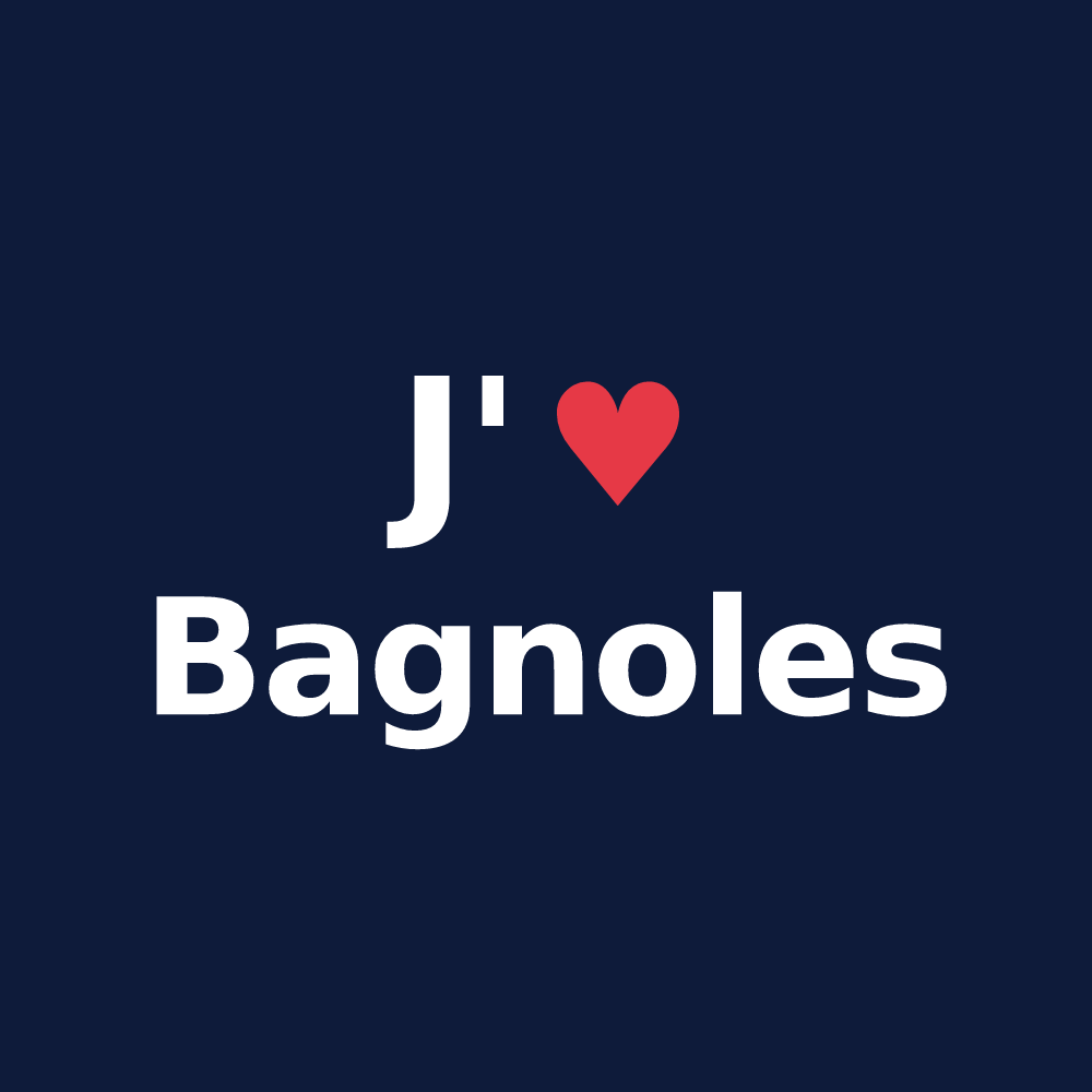 T-shirt personnalisé Bagnoles — design J'aime Bagnoles