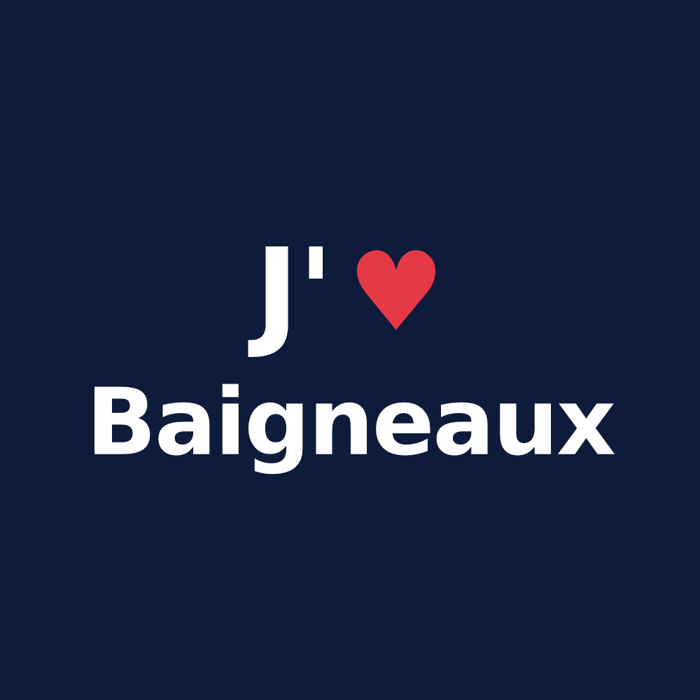 T-shirt personnalisé Baigneaux — design J'aime Baigneaux