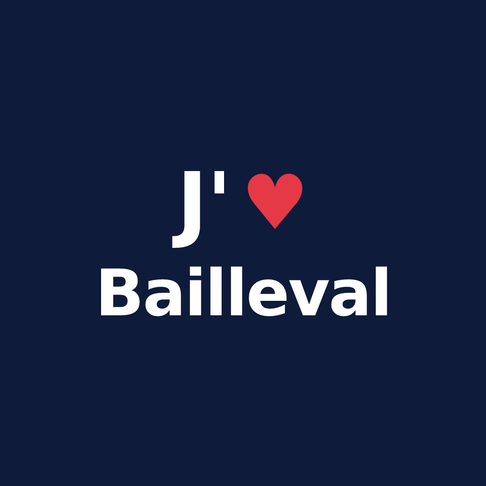 T-shirt personnalisé Bailleval — design J'aime Bailleval