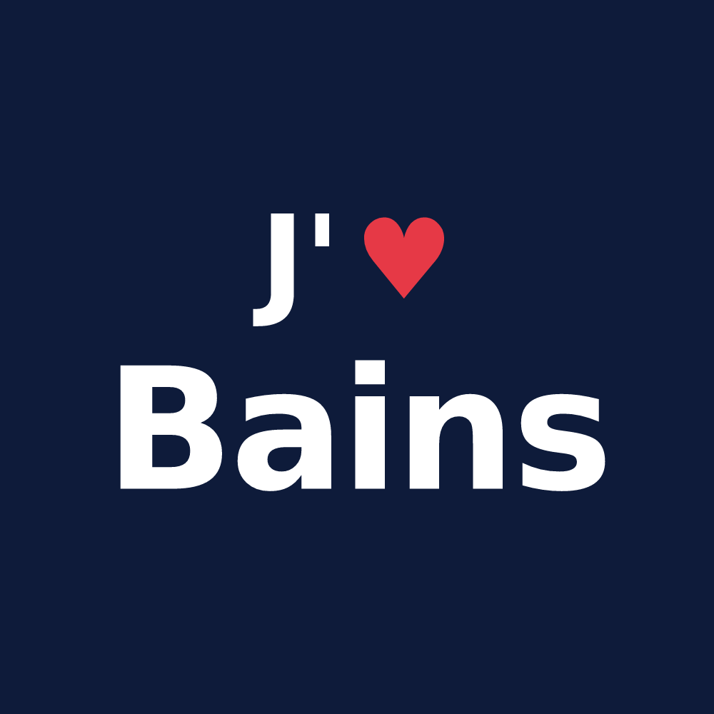T-shirt personnalisé Bains — design J'aime Bains