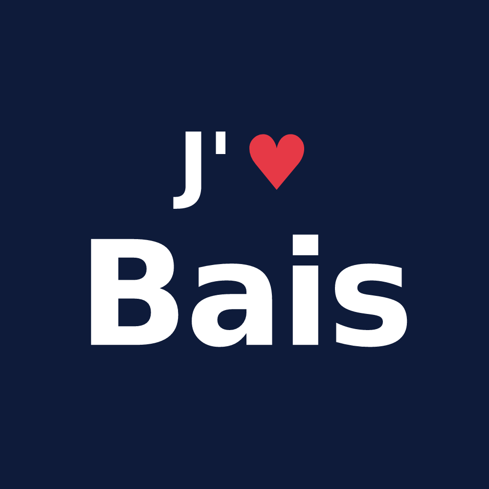T-shirt personnalisé Bais — design J'aime Bais