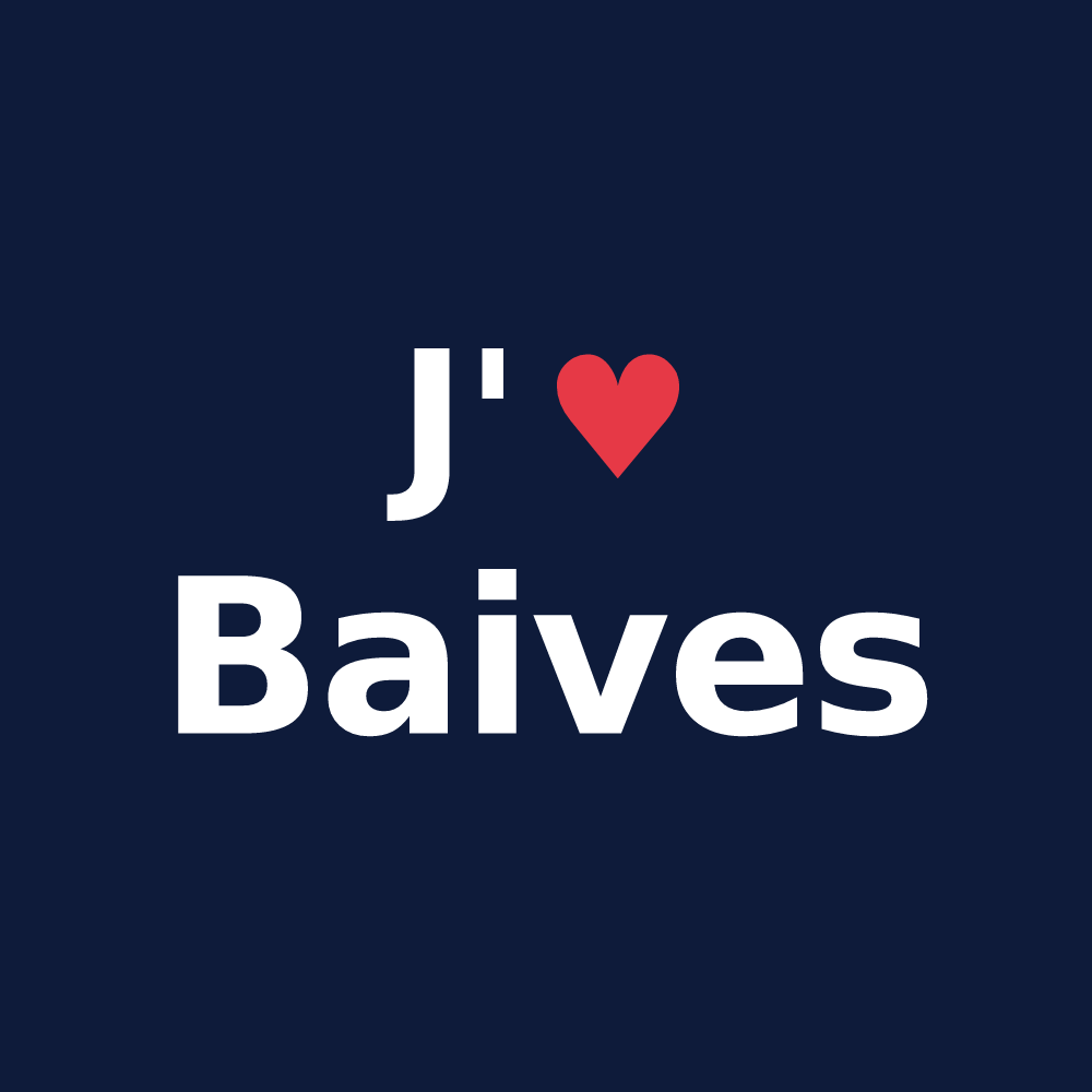 T-shirt personnalisé Baives — design J'aime Baives
