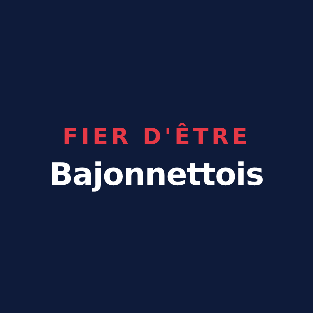 T-shirt « Fier d'être Bajonnettois » — design pour Bajonnette