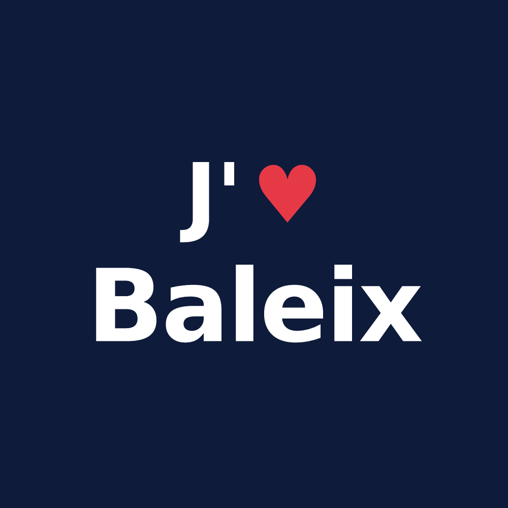 T-shirt personnalisé Baleix — design J'aime Baleix