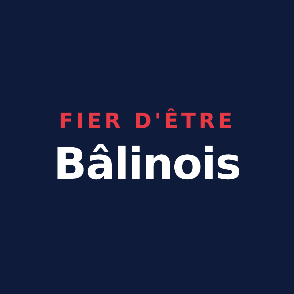 T-shirt « Fier d'être Bâlinois » — design pour Bâlines