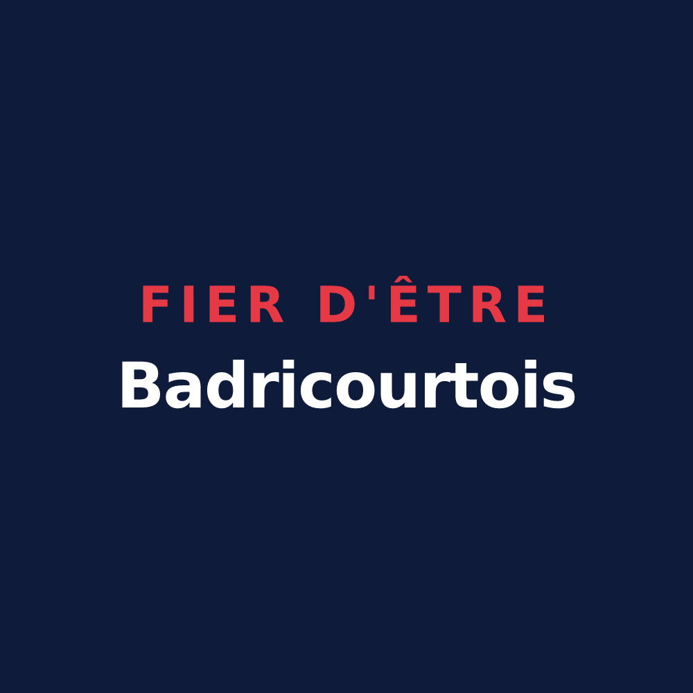 T-shirt « Fier d'être Badricourtois » — design pour Ballersdorf