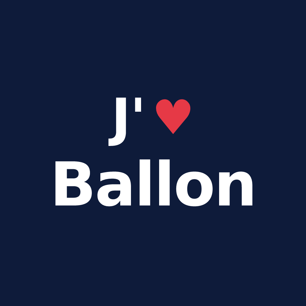 T-shirt personnalisé Ballon — design J'aime Ballon