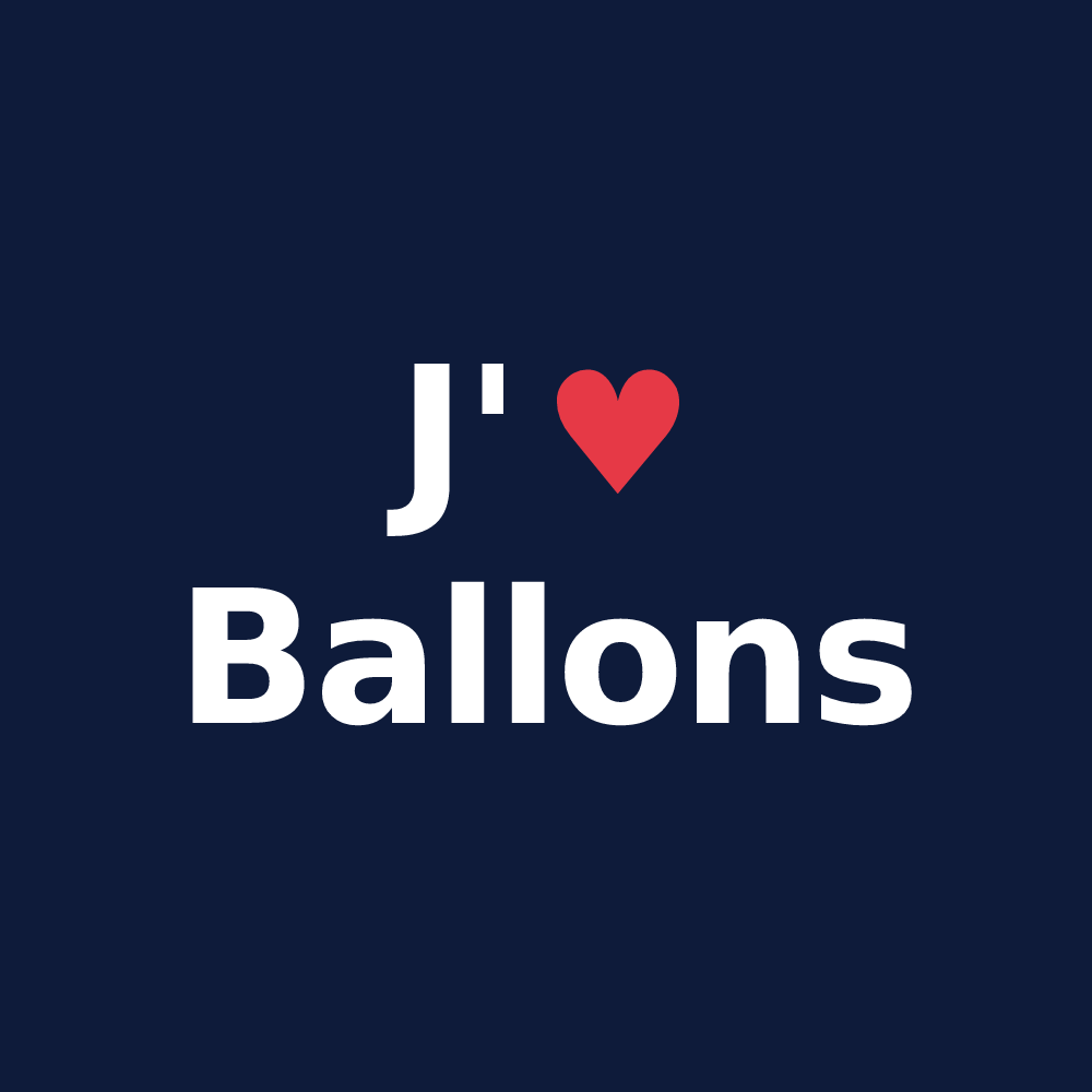 T-shirt personnalisé Ballons — design J'aime Ballons
