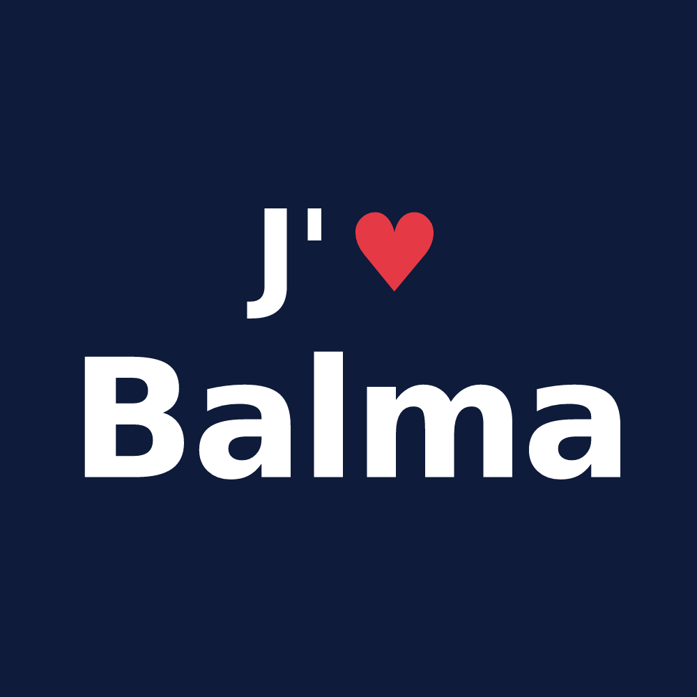 T-shirt personnalisé Balma — design J'aime Balma