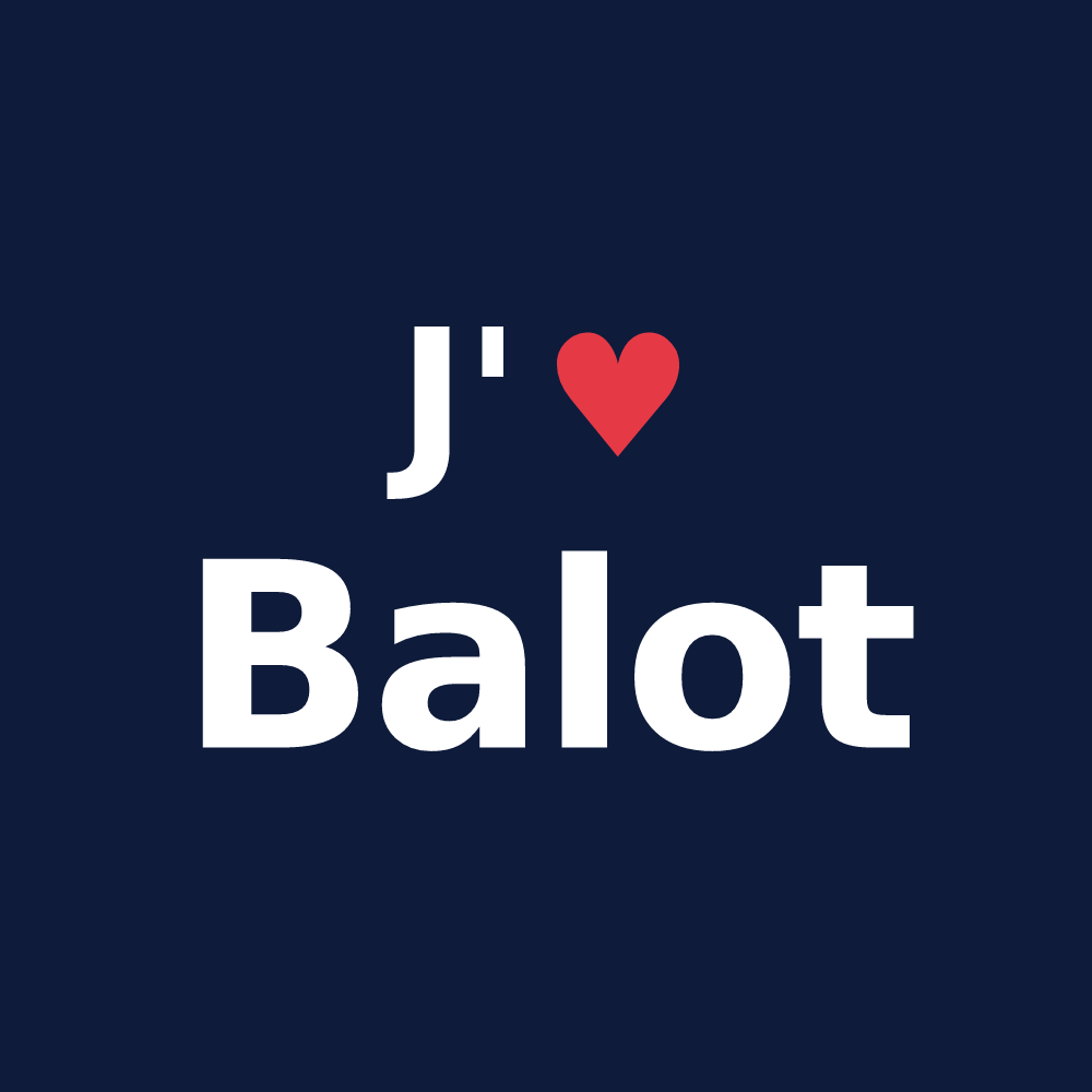 T-shirt personnalisé Balot — design J'aime Balot