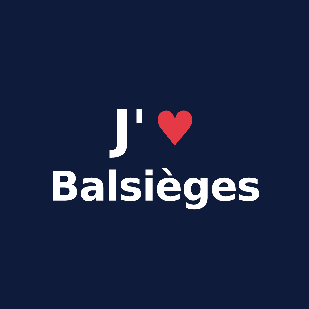 T-shirt personnalisé Balsièges — design J'aime Balsièges