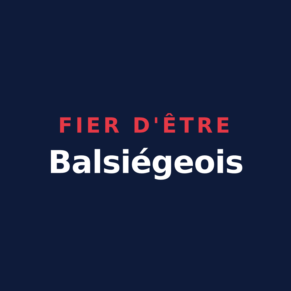T-shirt « Fier d'être Balsiégeois » — design pour Balsièges