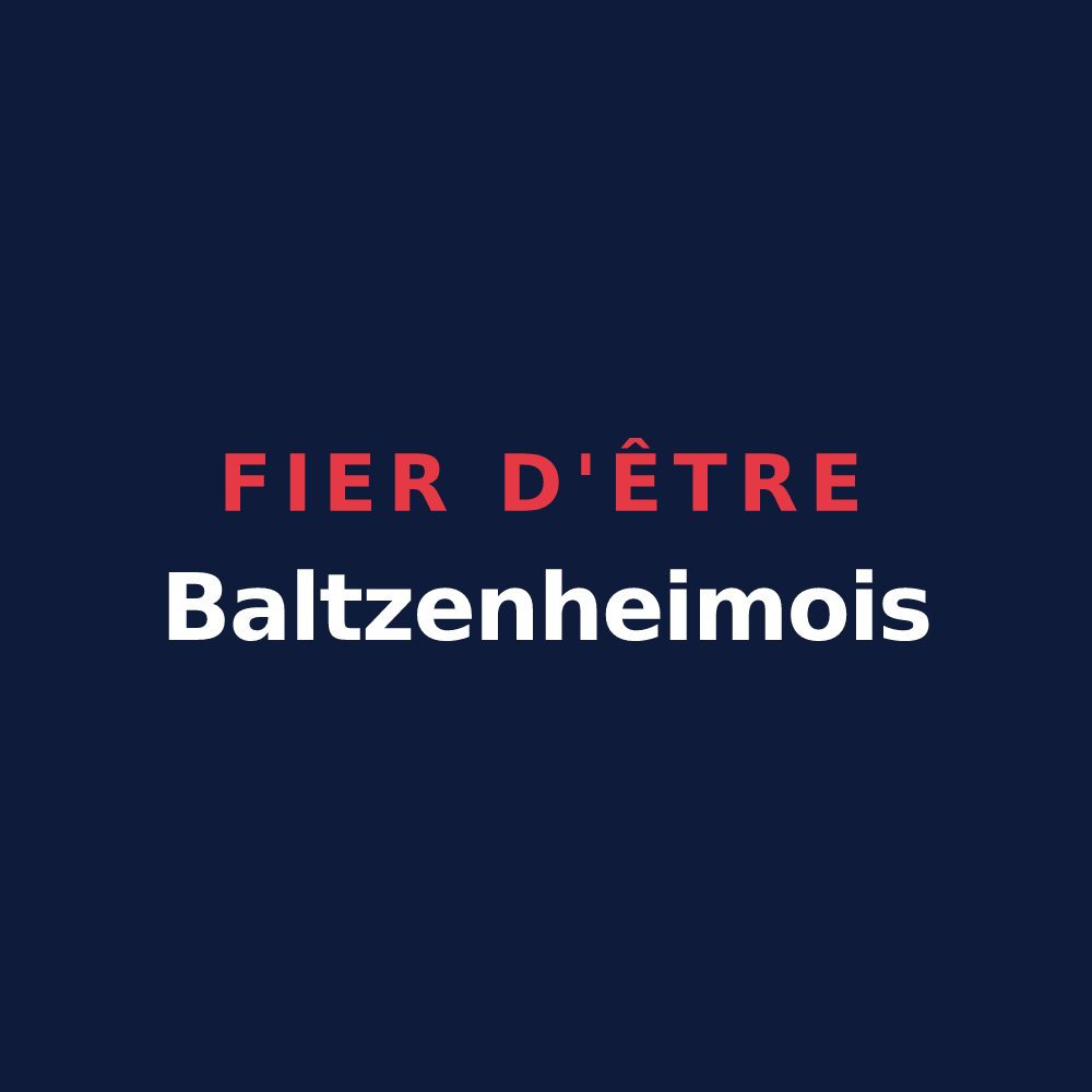 T-shirt « Fier d'être Baltzenheimois » — design pour Baltzenheim